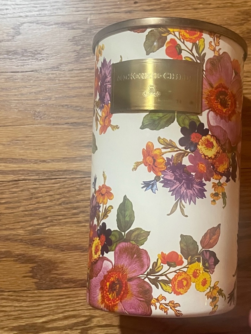 MacKenzie-Childs Floral Utensil Holder— Pink, Purple & Yellow